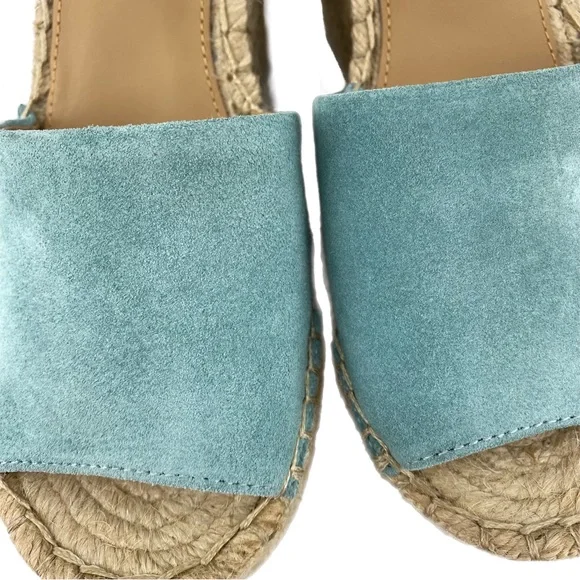 Marc Fisher Medium Green Suede Alida Espadrille Wedges - Picture 5 of 9